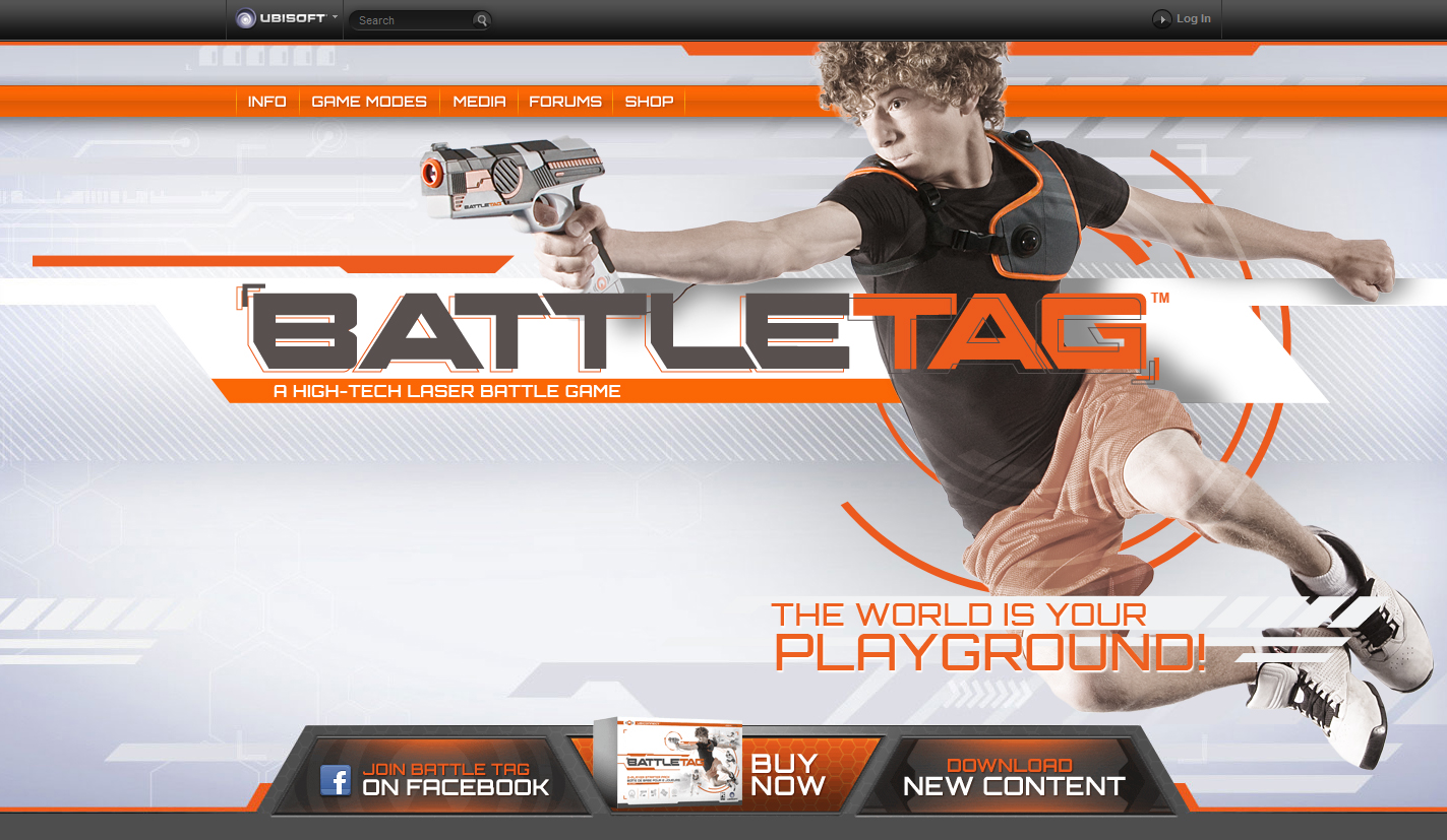 Ubisoft Battle Tag Laser Battle Game 2 Player Starter Pack Ubiconnect
