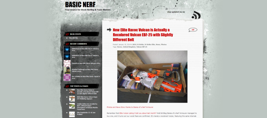 Basic Nerf Website