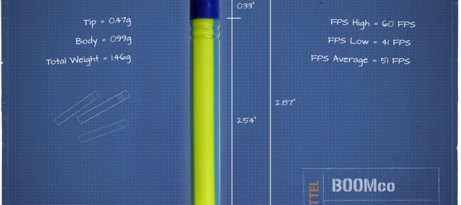 Smart Stick Dart | BOOMco | Mattel | Dart Size and Speed Measurements