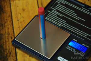 BOOMco Dart Being Weighed