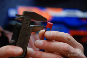 BOOMco Dart Tip Being Measured