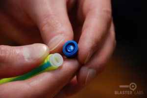 BOOMco Dart tip being taken off