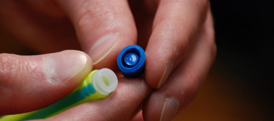 BOOMco Dart tip being taken off