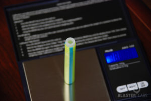 BOOMco Dart without tip being weighed