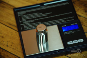 Scale being calibrated