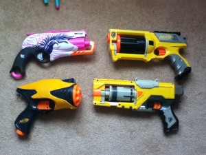 Sweet Revenge next to some other blasters.
