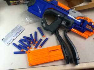 Everything out of the Crossbolt box.