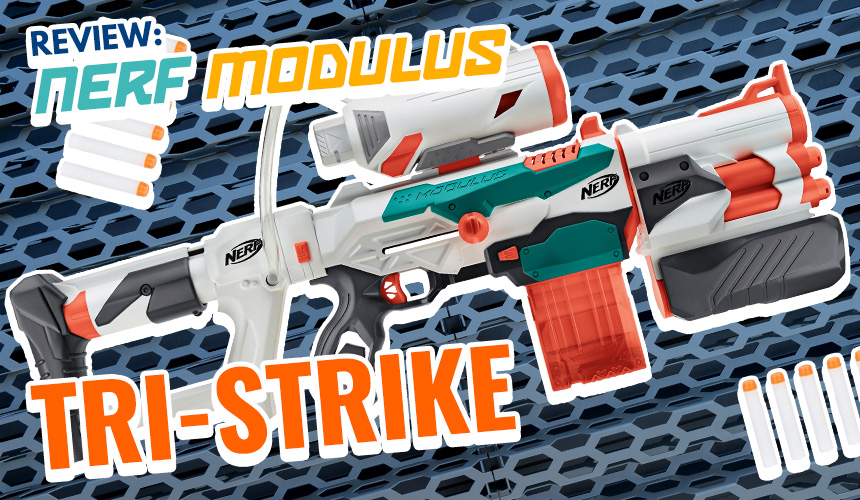 Nerf Modulus Tri-Strike (Aus grey trigger) Blaster Hub