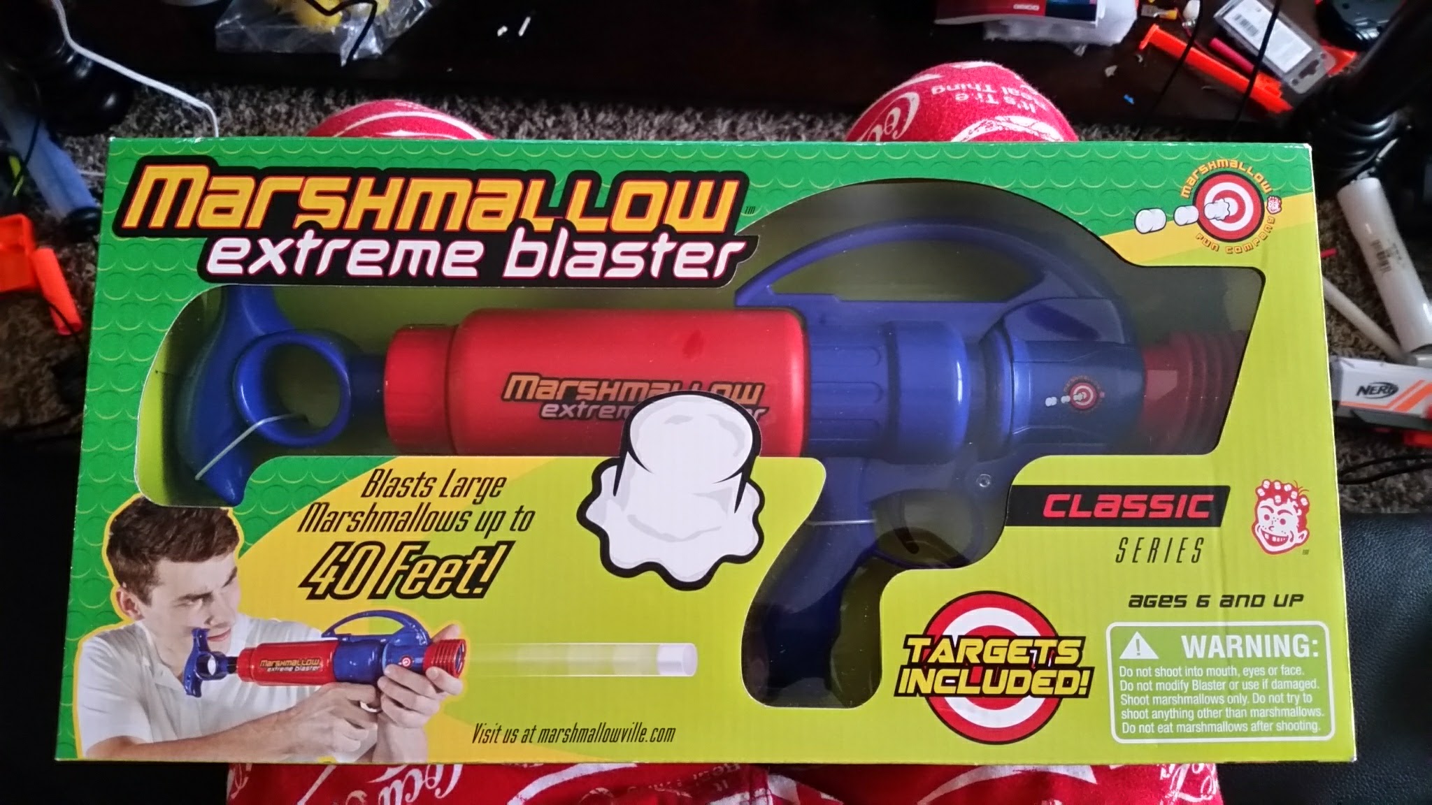 Marshmallow Extreme Blaster Toy Shooter NIB 