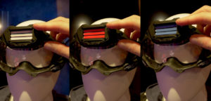 rival goggles red white blue