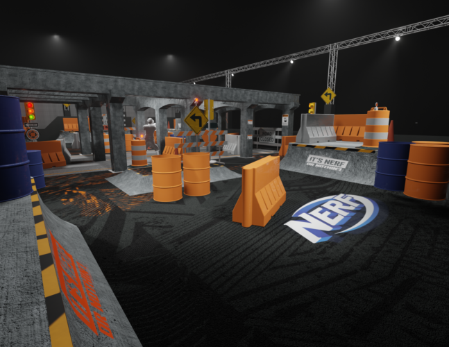 NERF Challenge Urban Playground Arena Blaster Hub