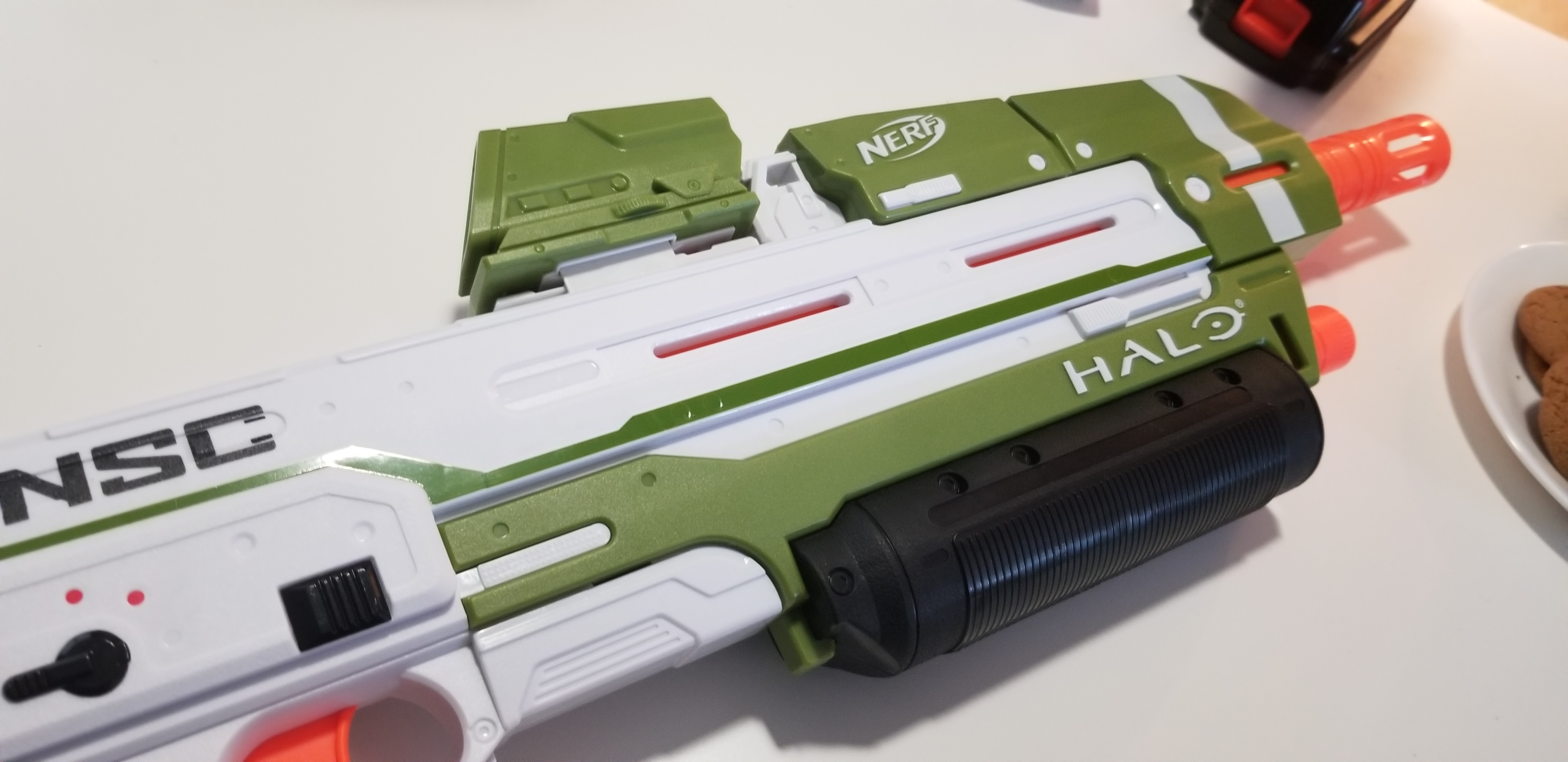 NERF Halo MA40 Motorized Dart Blaster Includes Removable 10-Dart