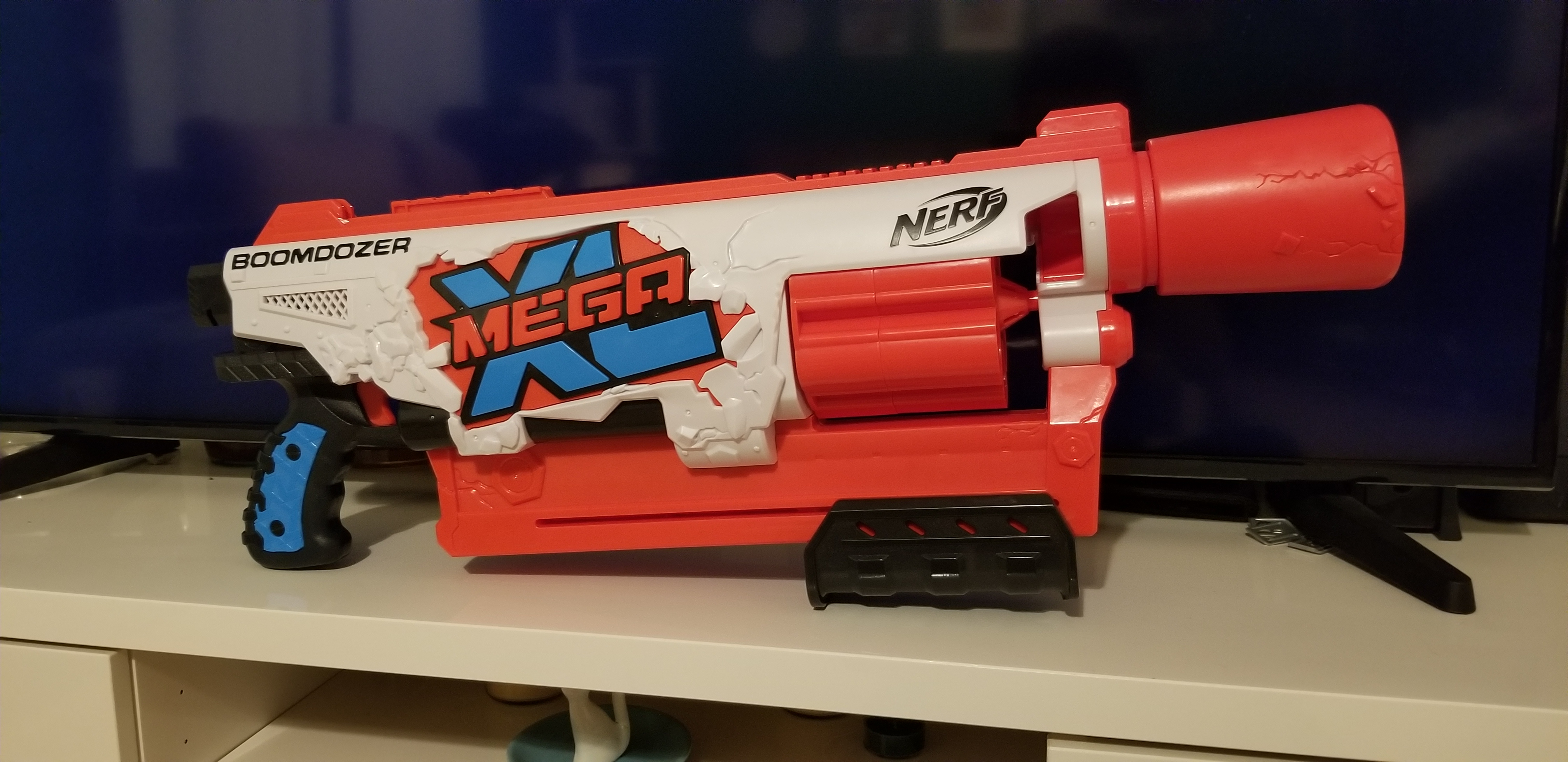 Nerf Mega XL Boom Dozer Blaster, Largest Nerf Mega Darts Ever, XL