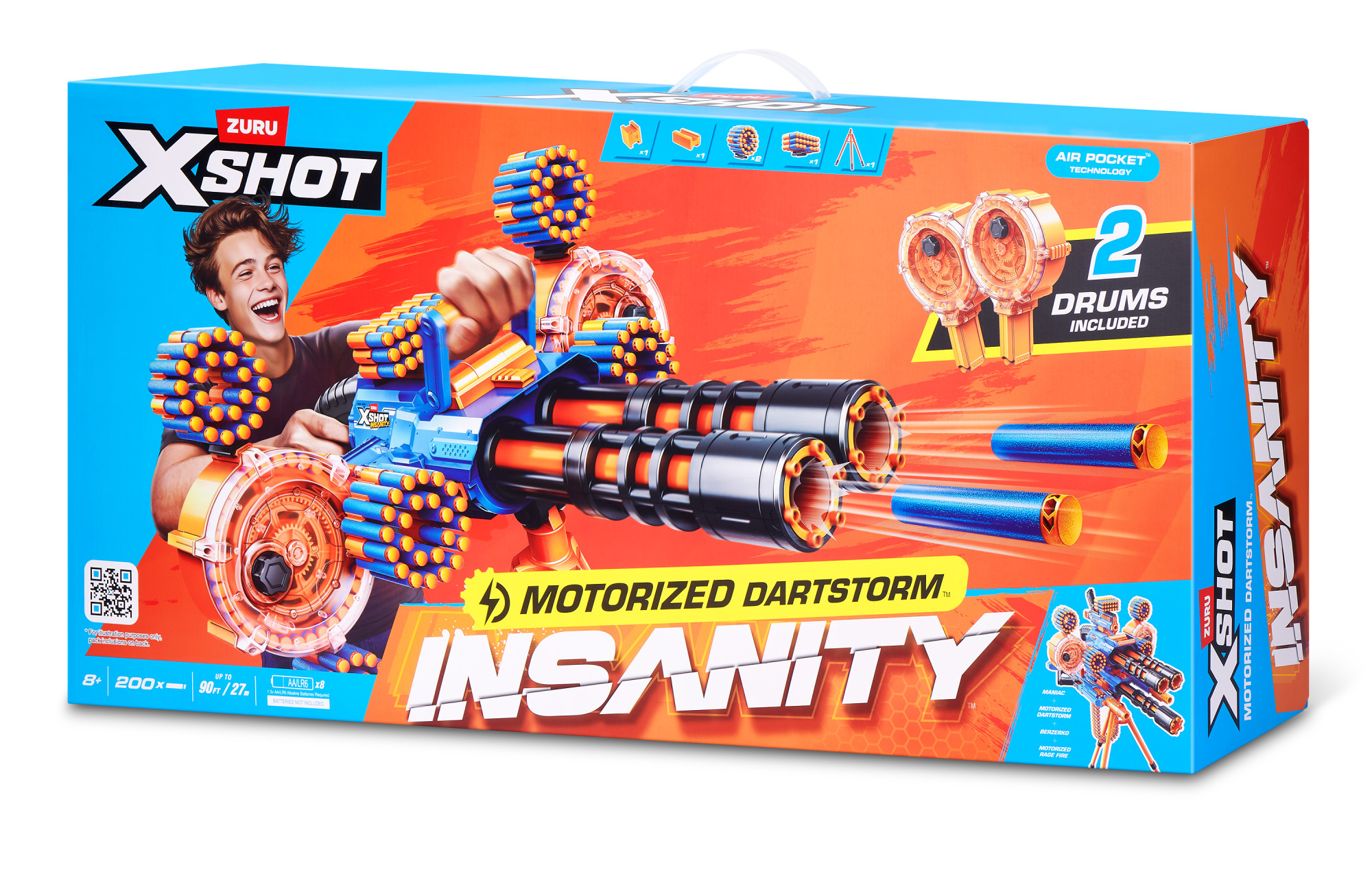 Blaster Railing Xshot Insanity Motorized Dartstorm Review | Blaster Hub